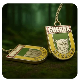 Chaveiro Metálico do guerreiro de Selva